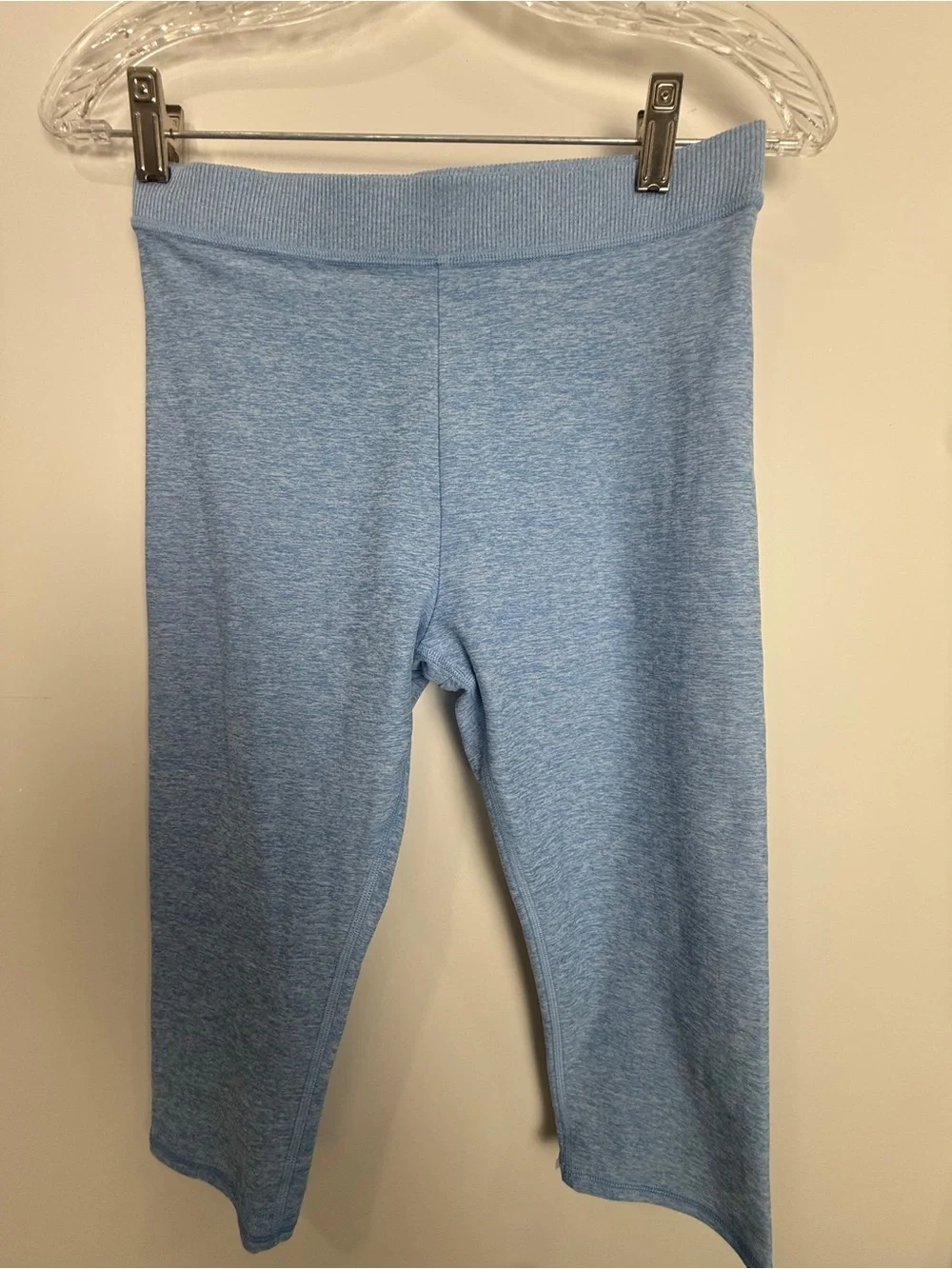 ALO Yoga Kids Light Blue Stretch Knit Leggings